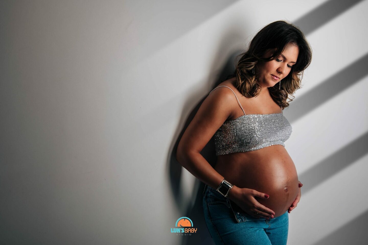 Ensaio de fotos gestante em estúdio da belíssima Andréia